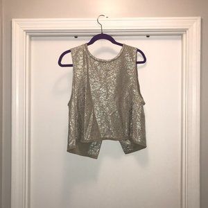 FREE PEOPLE CROP TOP BLOUSE